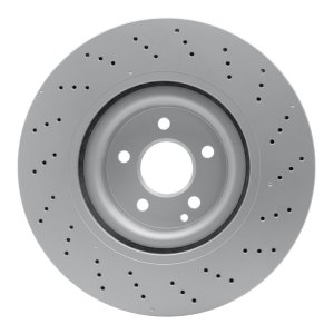 Mercedes-Benz S550 Brake Rotor (1) - Front - R1 Concepts - Drilled GeoSPEC - `07-`14